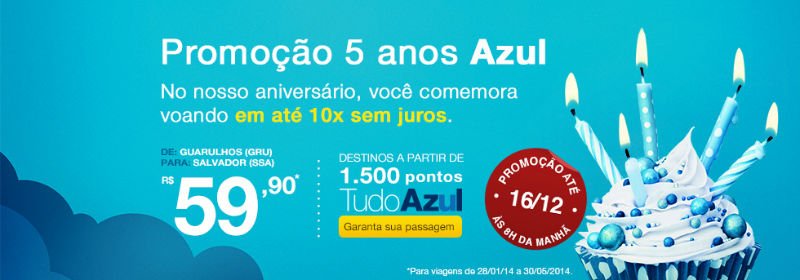 Promo Azul ofrece vuelos baratos en Brasil